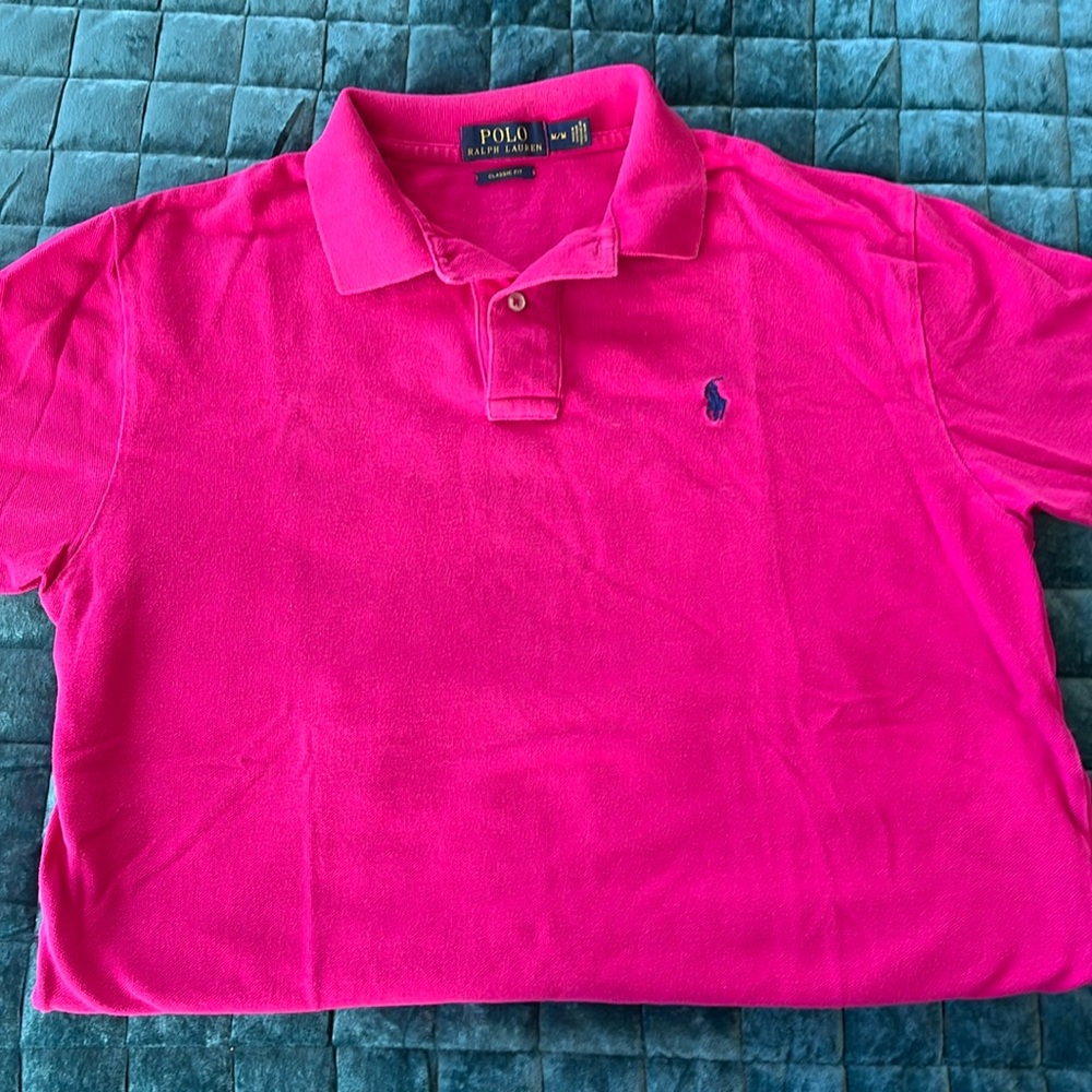 Ralph Lauren Polo Shirt Men’s Size M Pink